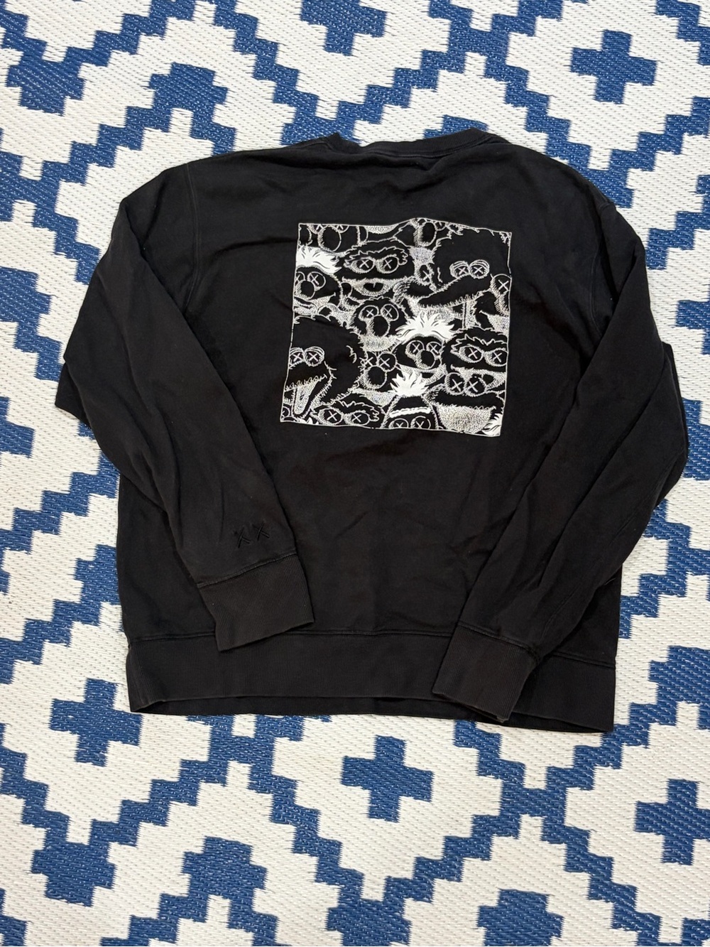 Kaws Uniqlo Sesame Street XX Sweatshirt Black Men’s Size L
